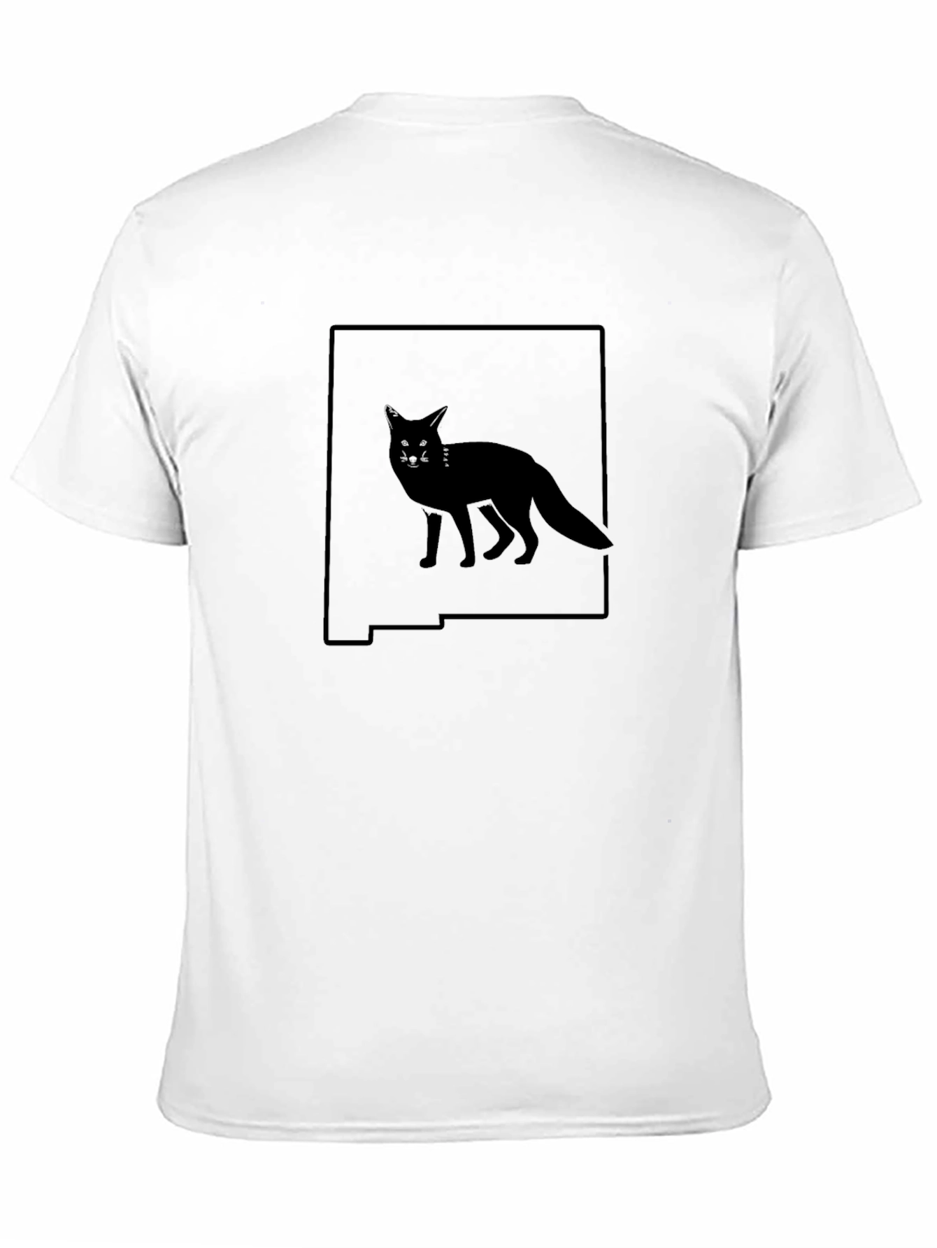 New Mexico Fox Silhouette Graphic Tee - Black