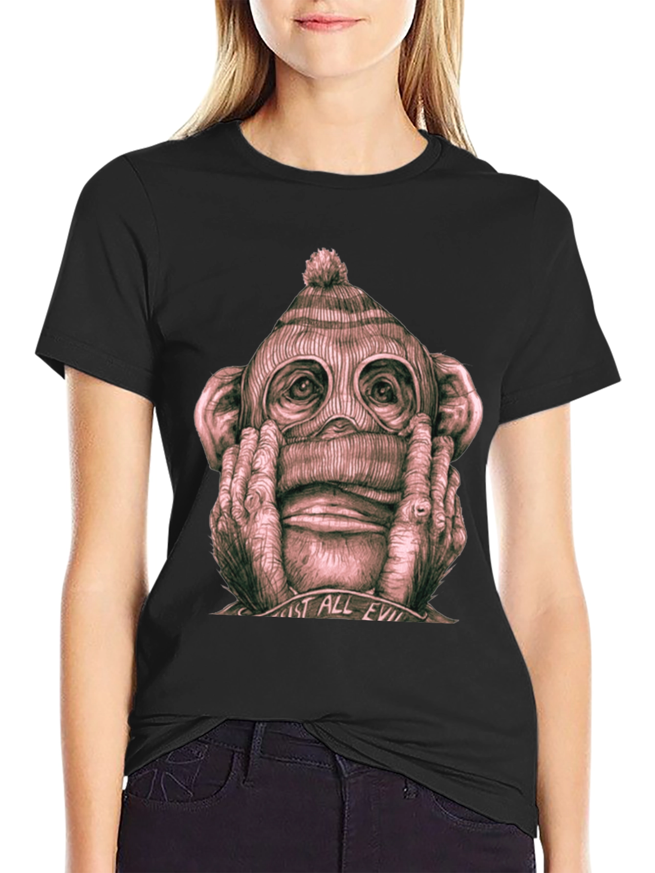 Hear No Evil Monkey Graphic Tee