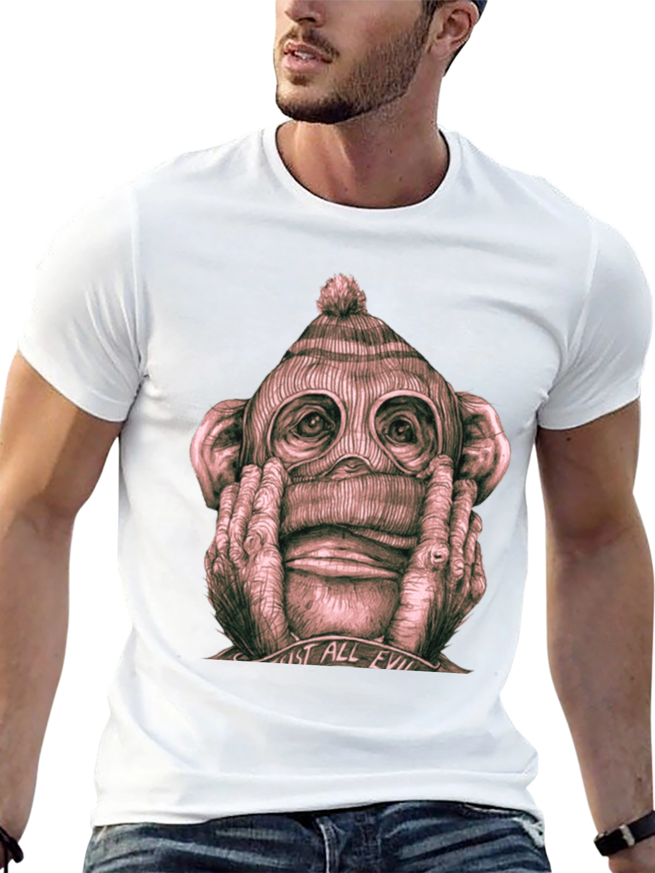Hear No Evil Monkey Graphic Tee