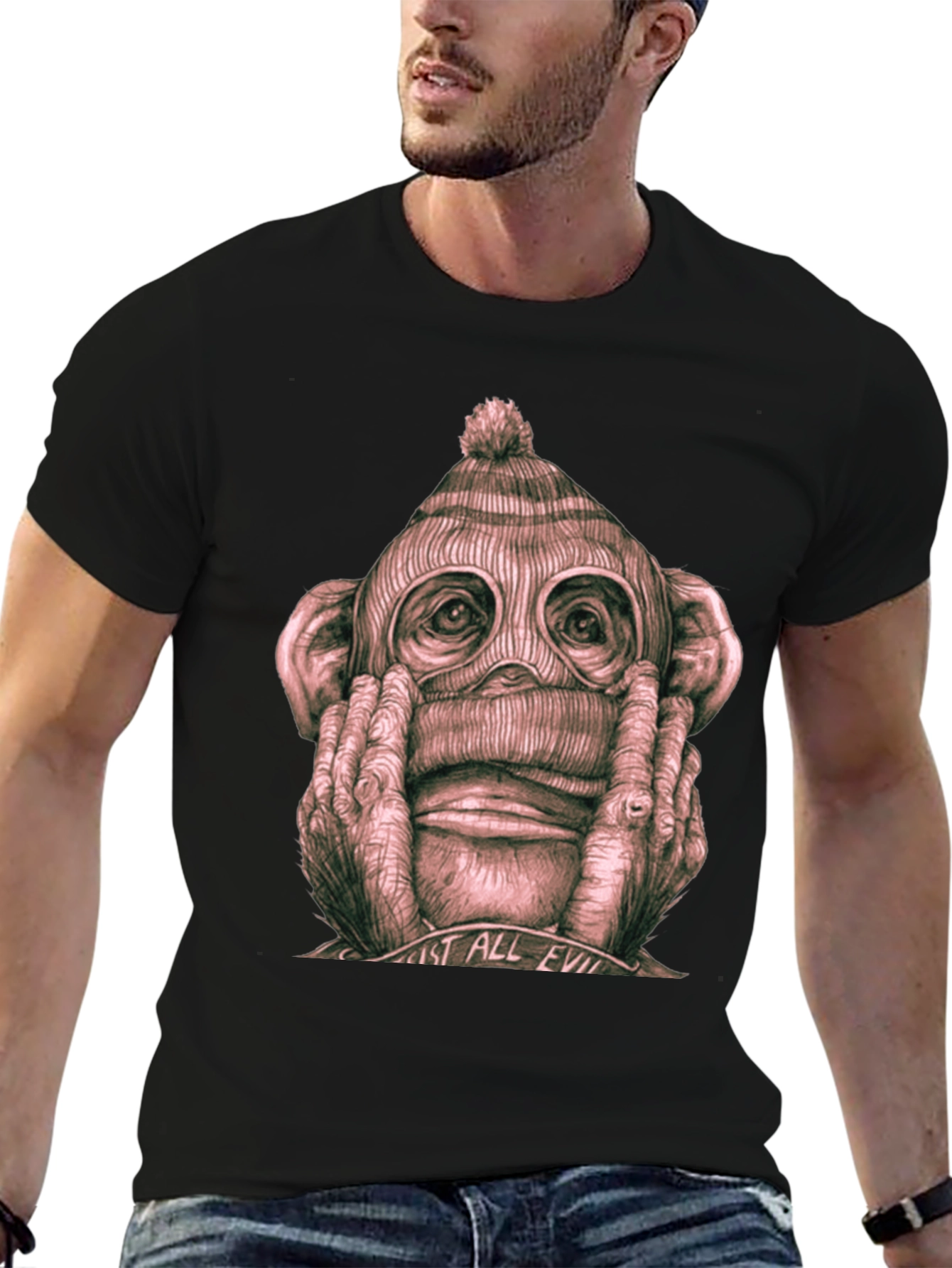 Hear No Evil Monkey Graphic Tee