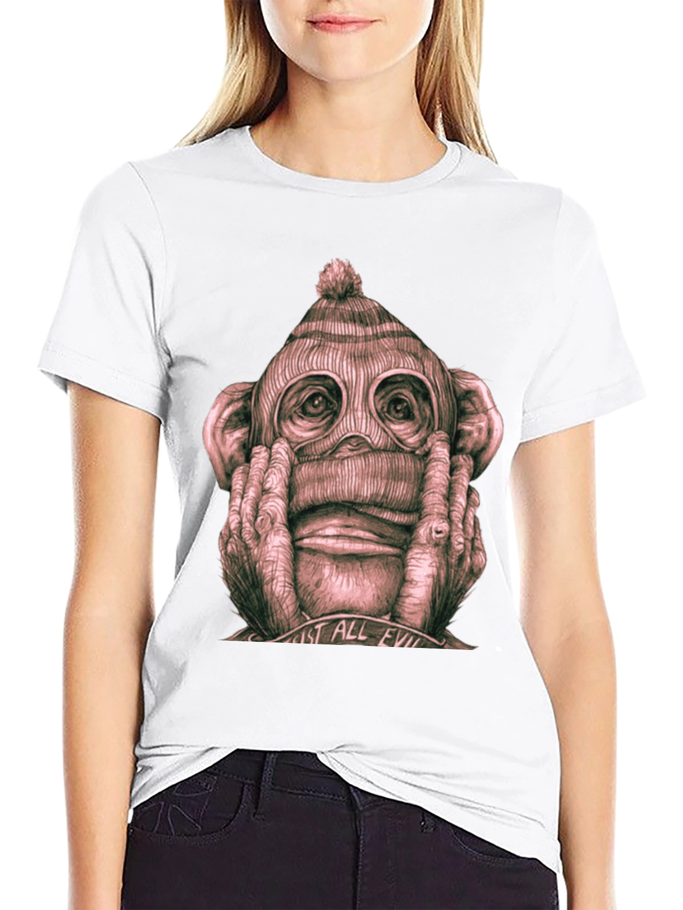 Hear No Evil Monkey Graphic Tee