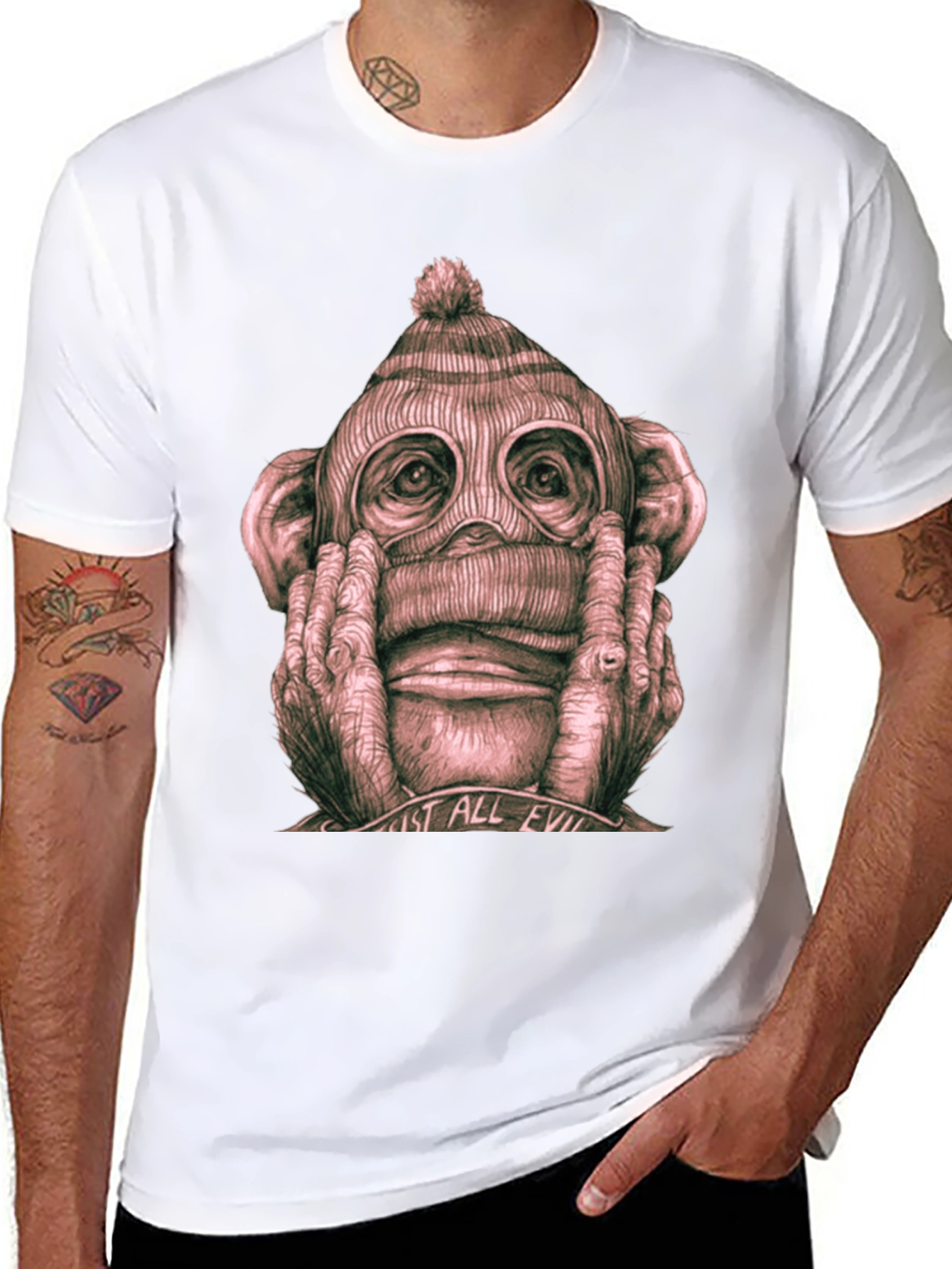 Hear No Evil Monkey Graphic Tee