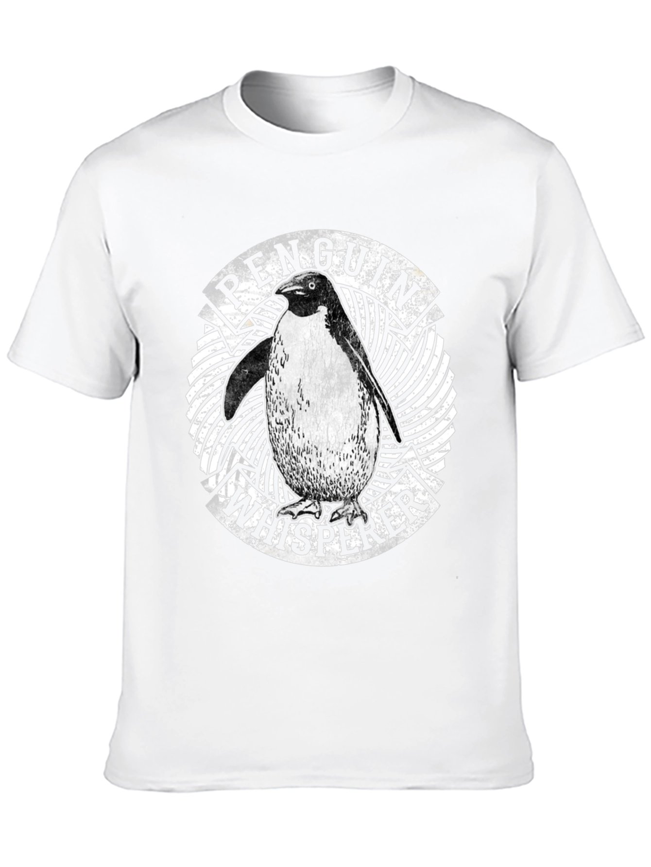 Penguin Whisperer Graphic T-Shirt - Black Cotton Tee
