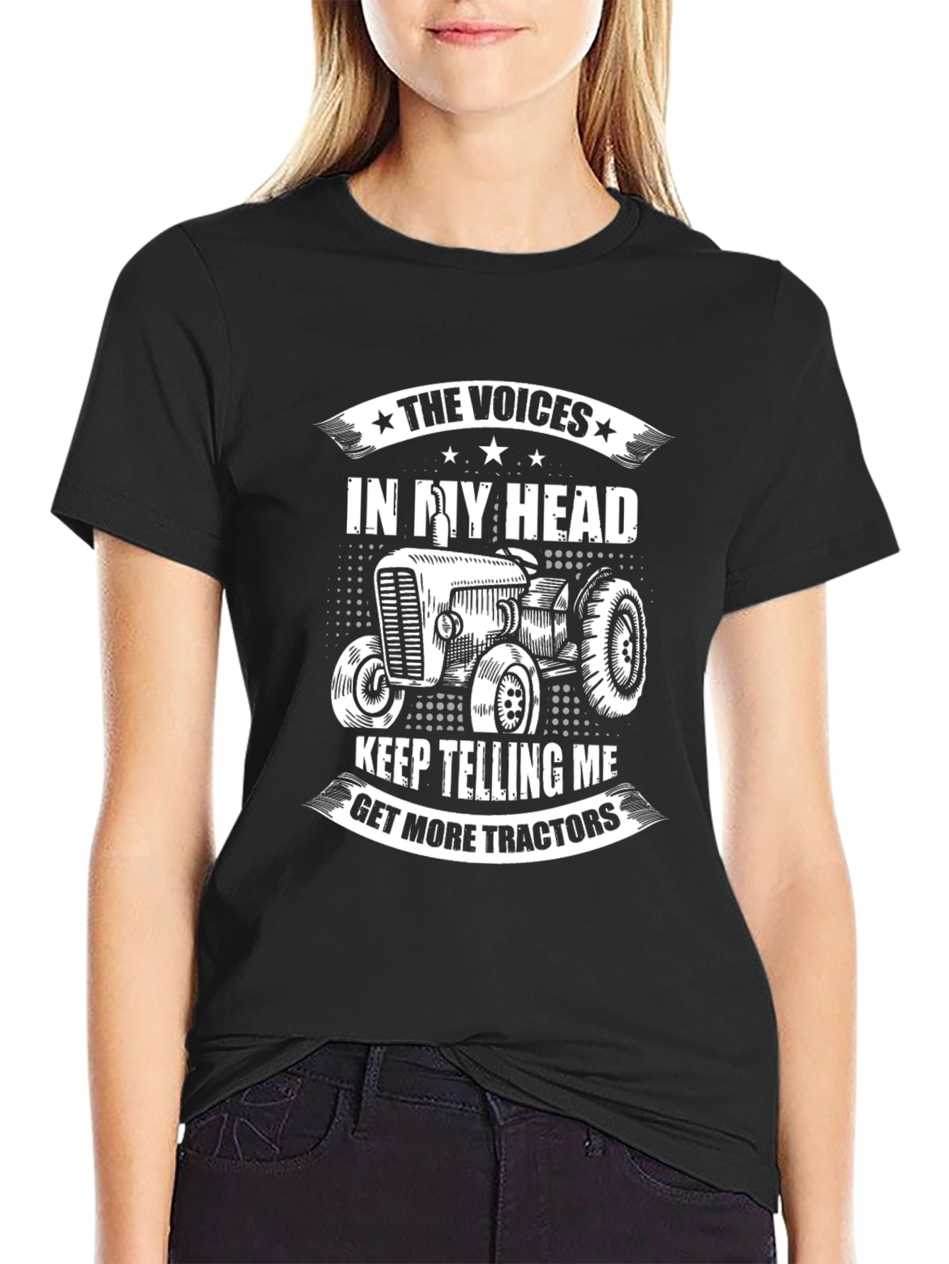 Voices in My Head Tractor T-Shirt