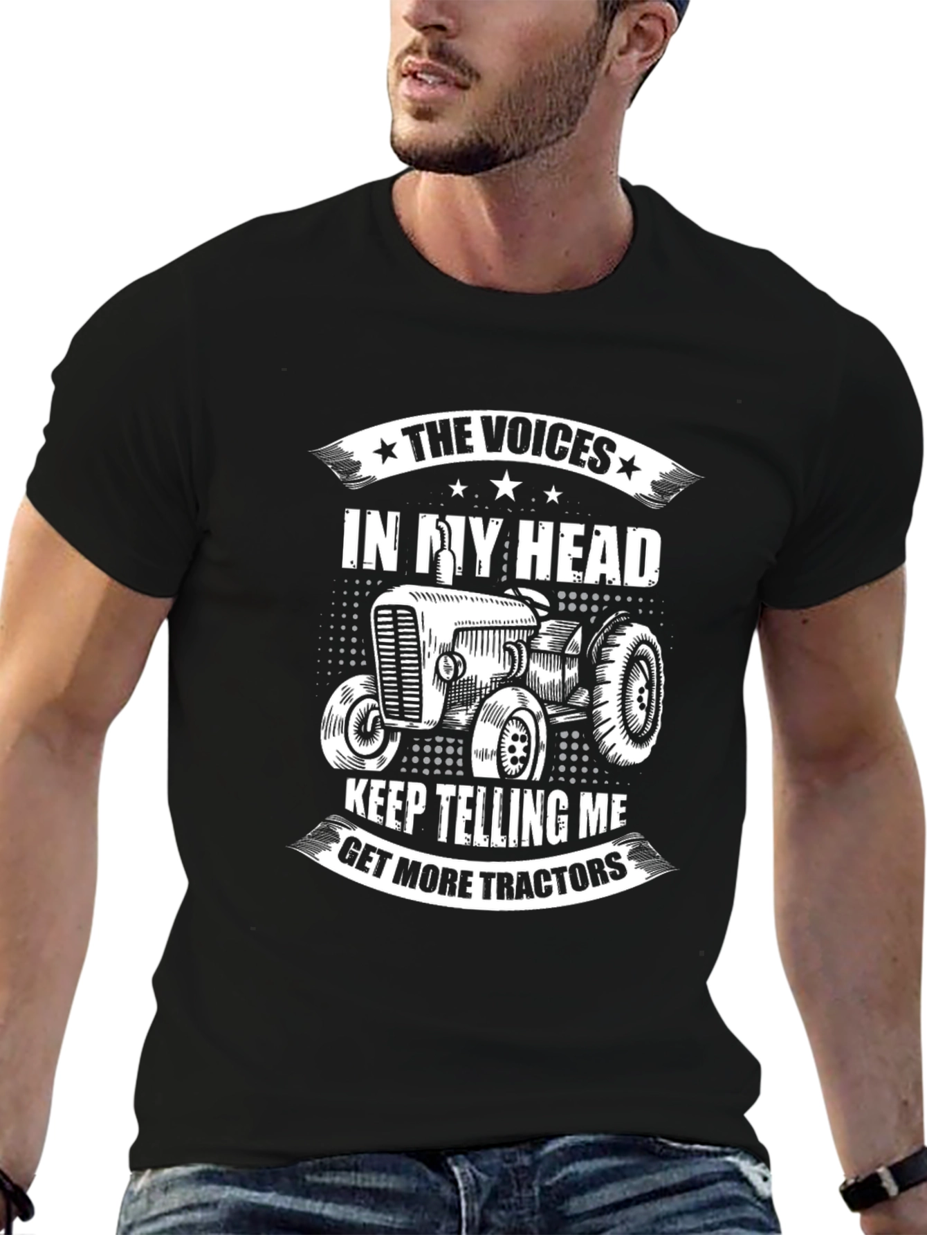 Voices in My Head Tractor T-Shirt