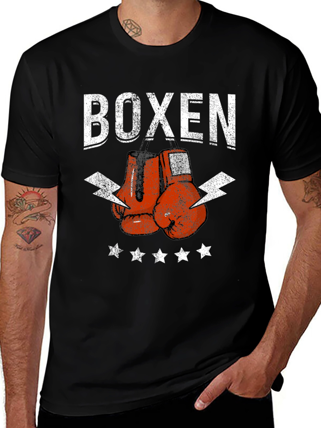 Boxen Boxing Gloves Graphic T-Shirt