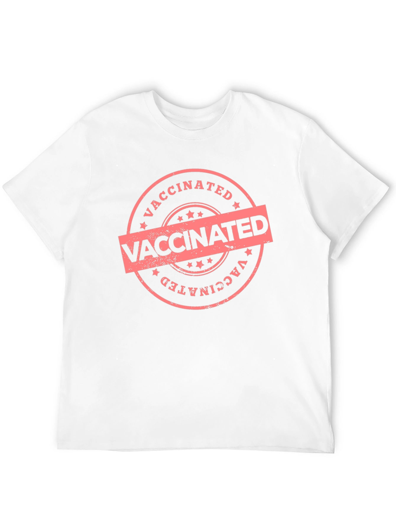 Vaccinated Stamp Graphic Tee - Black