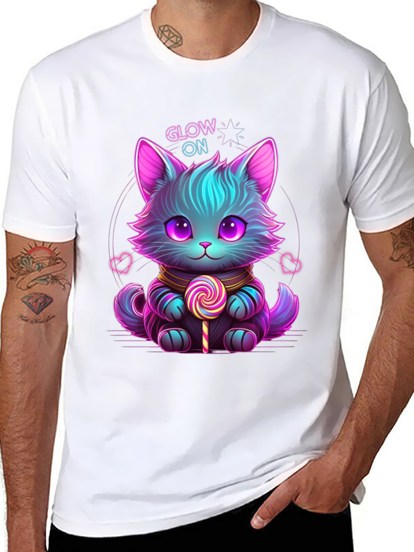 Neon Cat T-Shirt - Glow On!