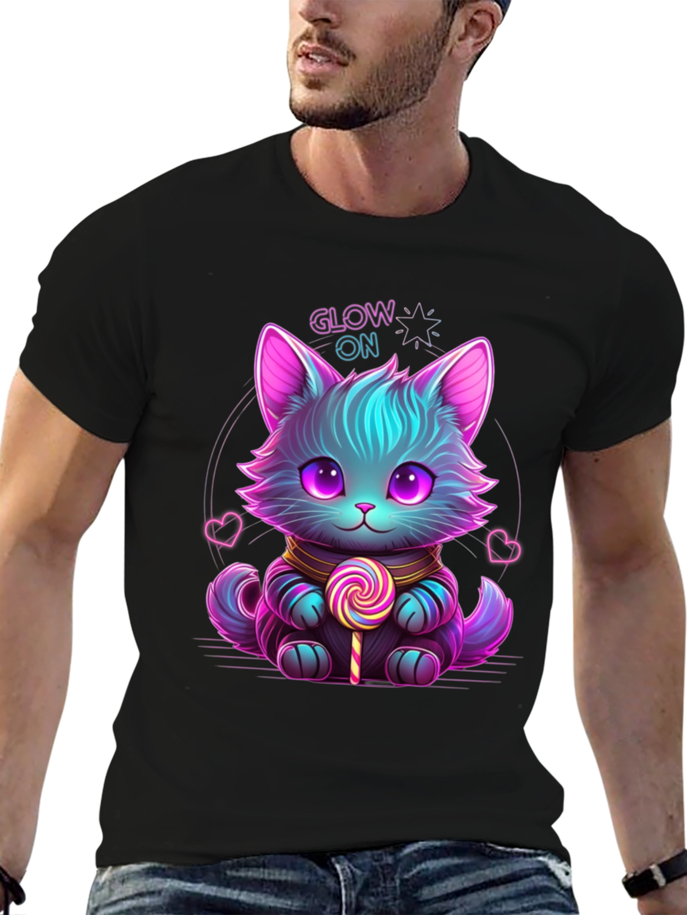 Neon Cat T-Shirt - Glow On!