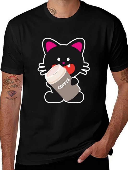 Cat Lover Coffee T-Shirt