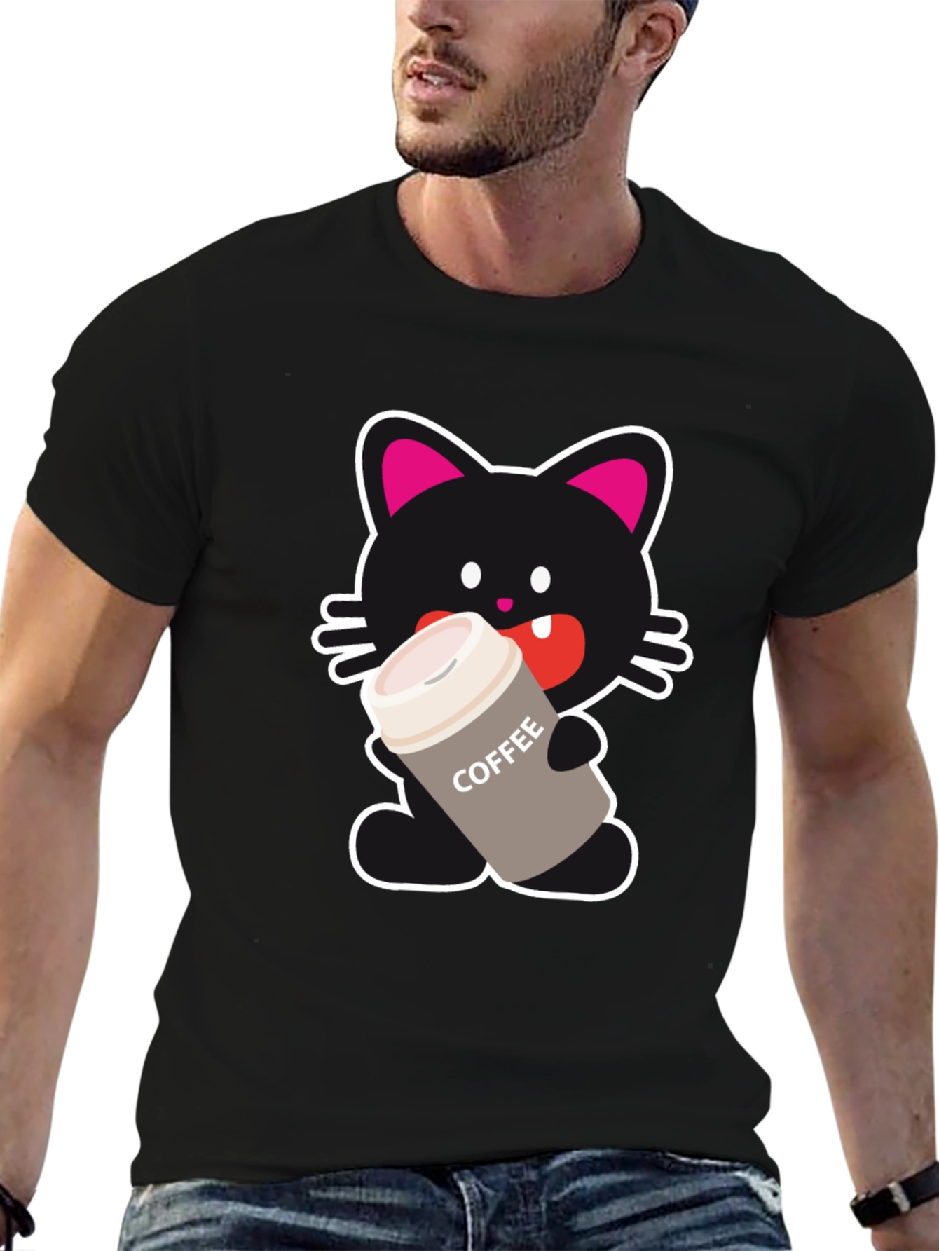 Cat Lover Coffee T-Shirt
