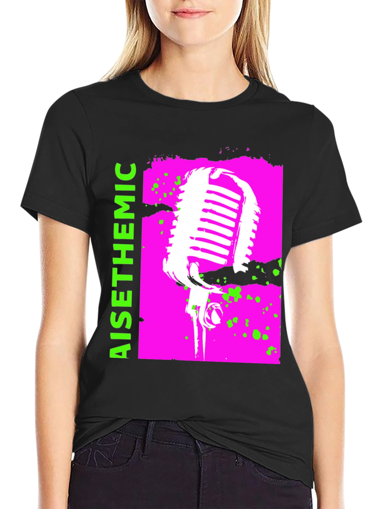 Retro Microphone Graphic Tee