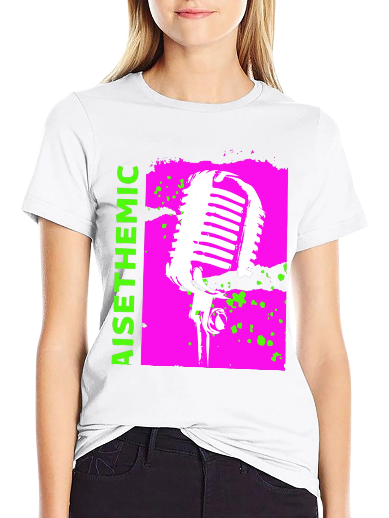 Retro Microphone Graphic Tee