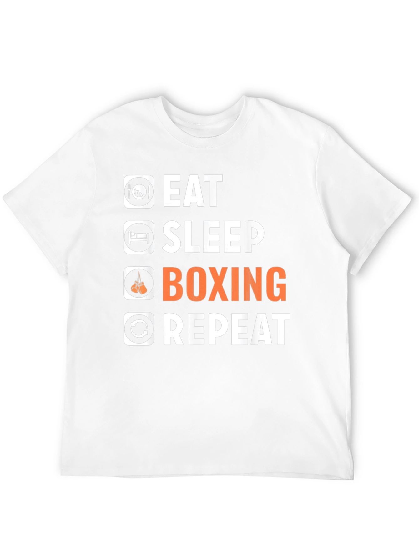 Eat Sleep Boxing Repeat Graphic T-Shirt