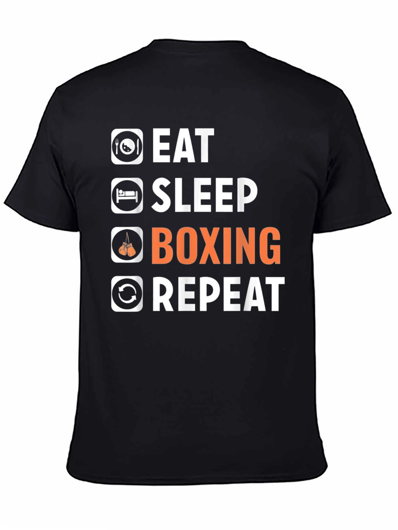 Eat Sleep Boxing Repeat Graphic T-Shirt