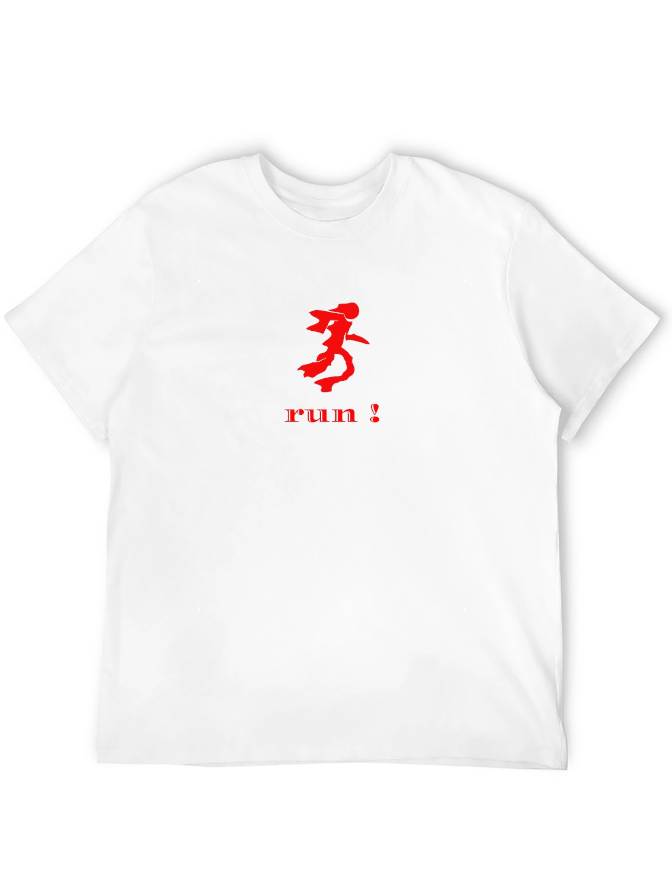 Run Graphic T-Shirt - Black Cotton Blend