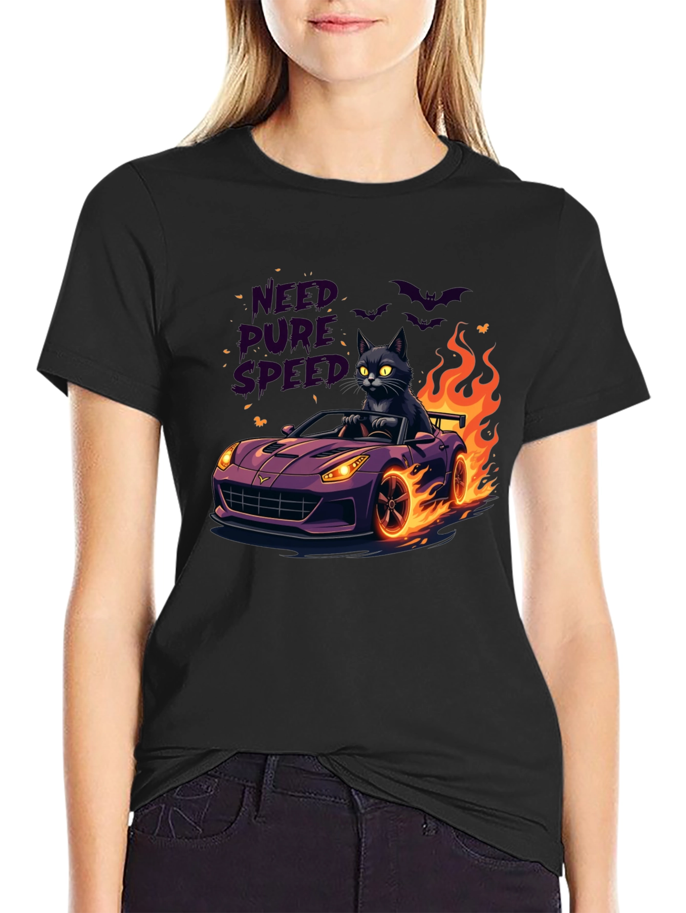 Need Pure Speed Black Cat T-Shirt