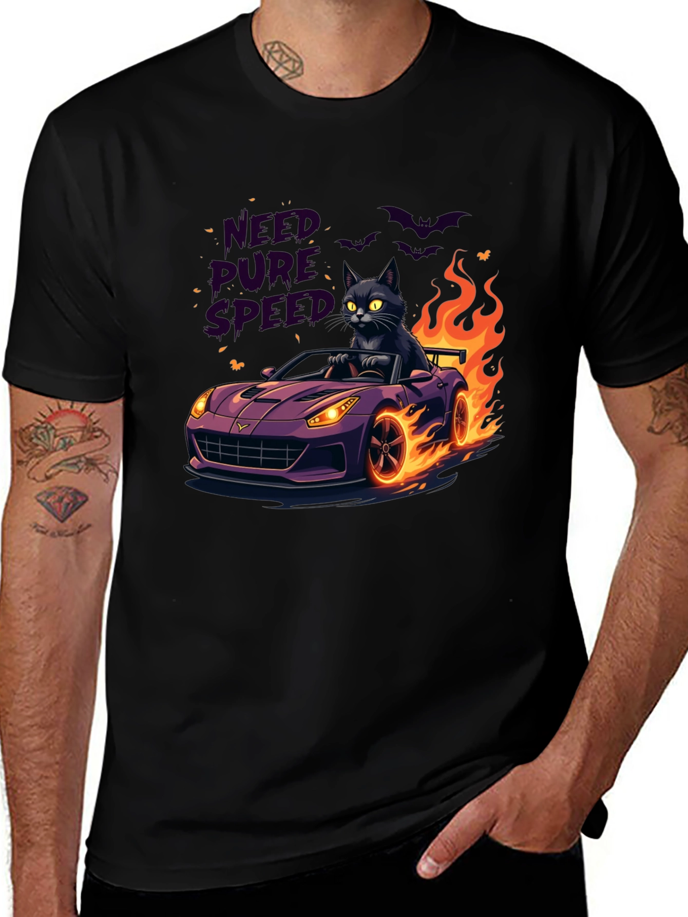 Need Pure Speed Black Cat T-Shirt