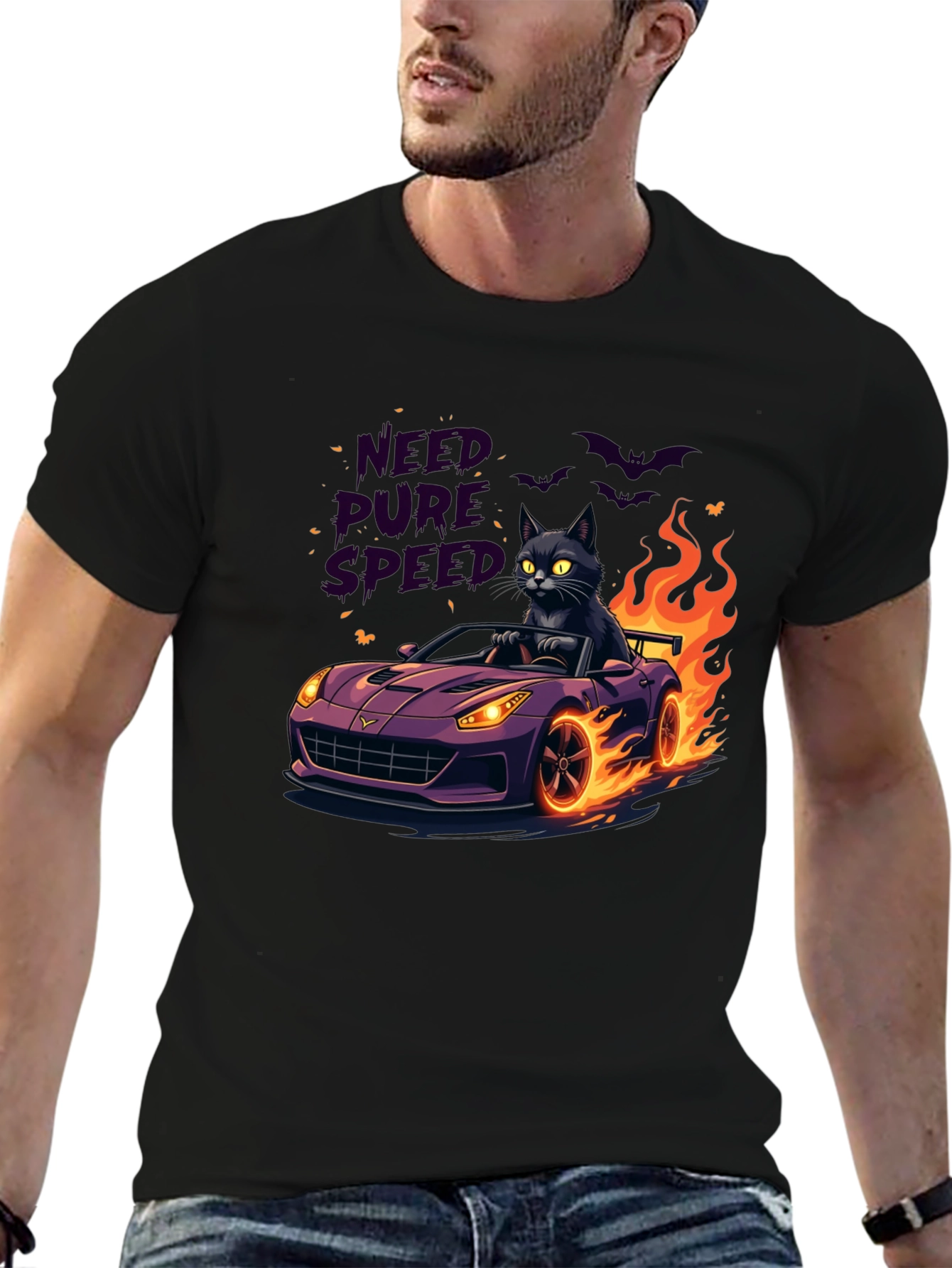 Need Pure Speed Black Cat T-Shirt