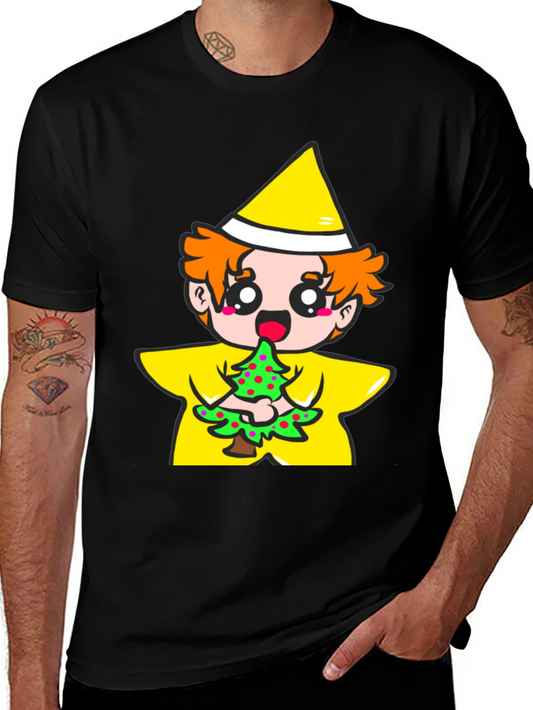 Cartoon Tree Eater Graphic T-Shirt