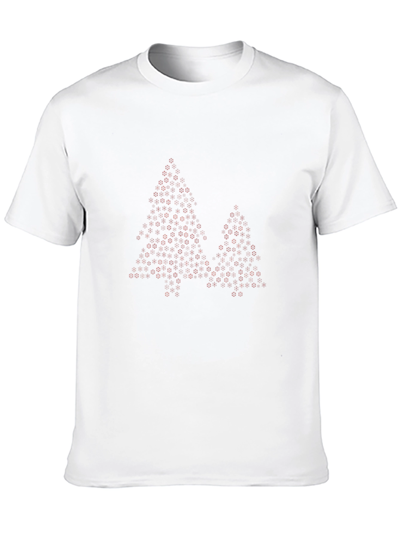 Festive Holiday Trees Mens Black T-Shirt
