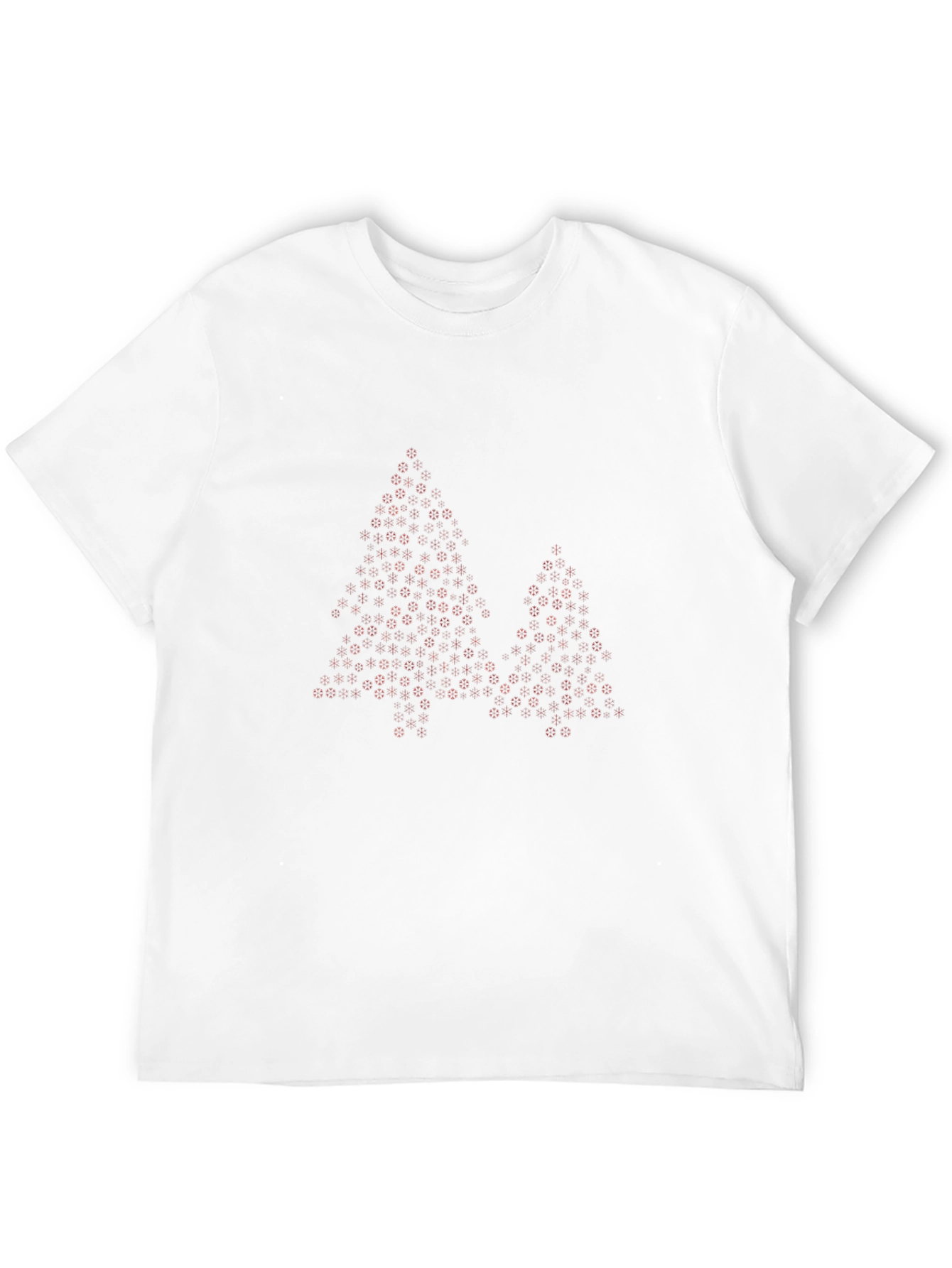 Festive Holiday Trees Mens Black T-Shirt