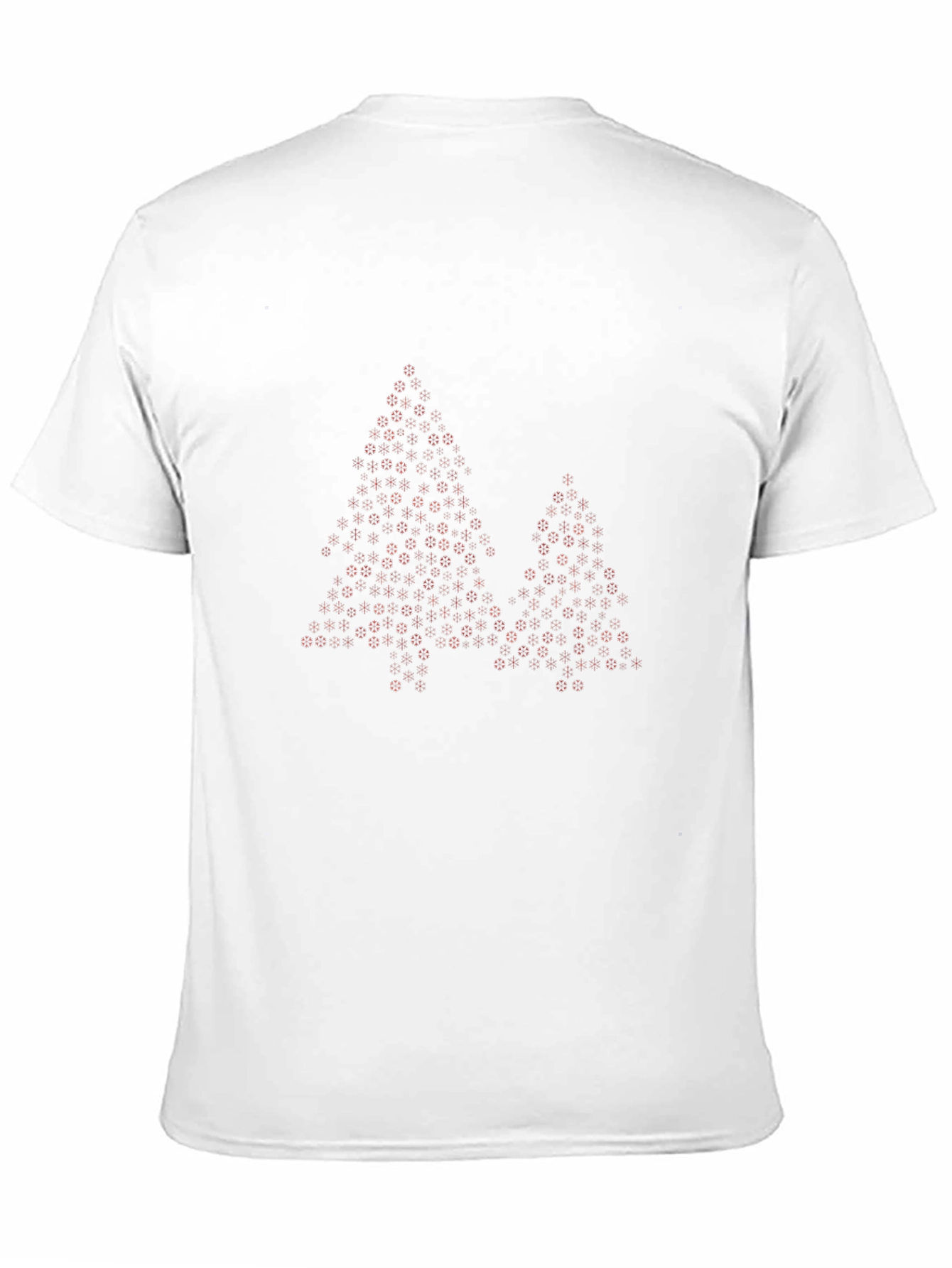 Festive Holiday Trees Mens Black T-Shirt