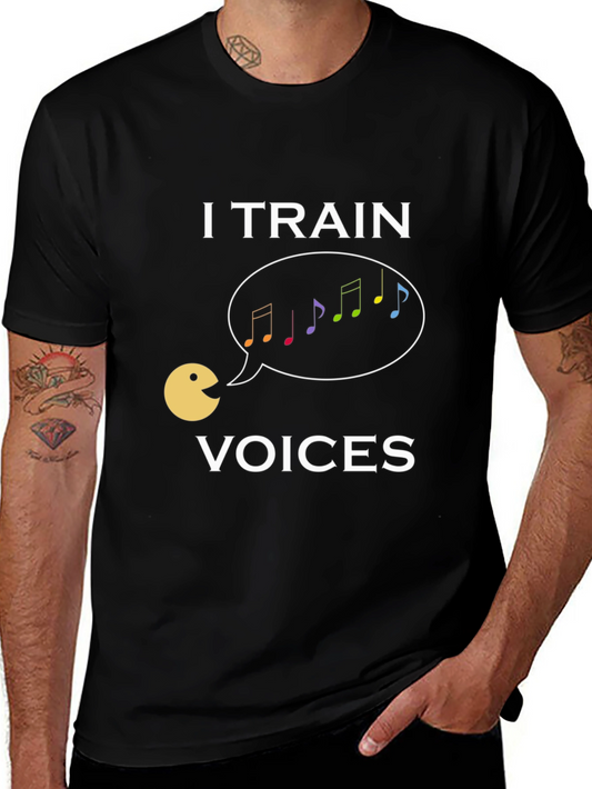 I Train Voices T-Shirt - Music Teacher Vocal Coach Gift