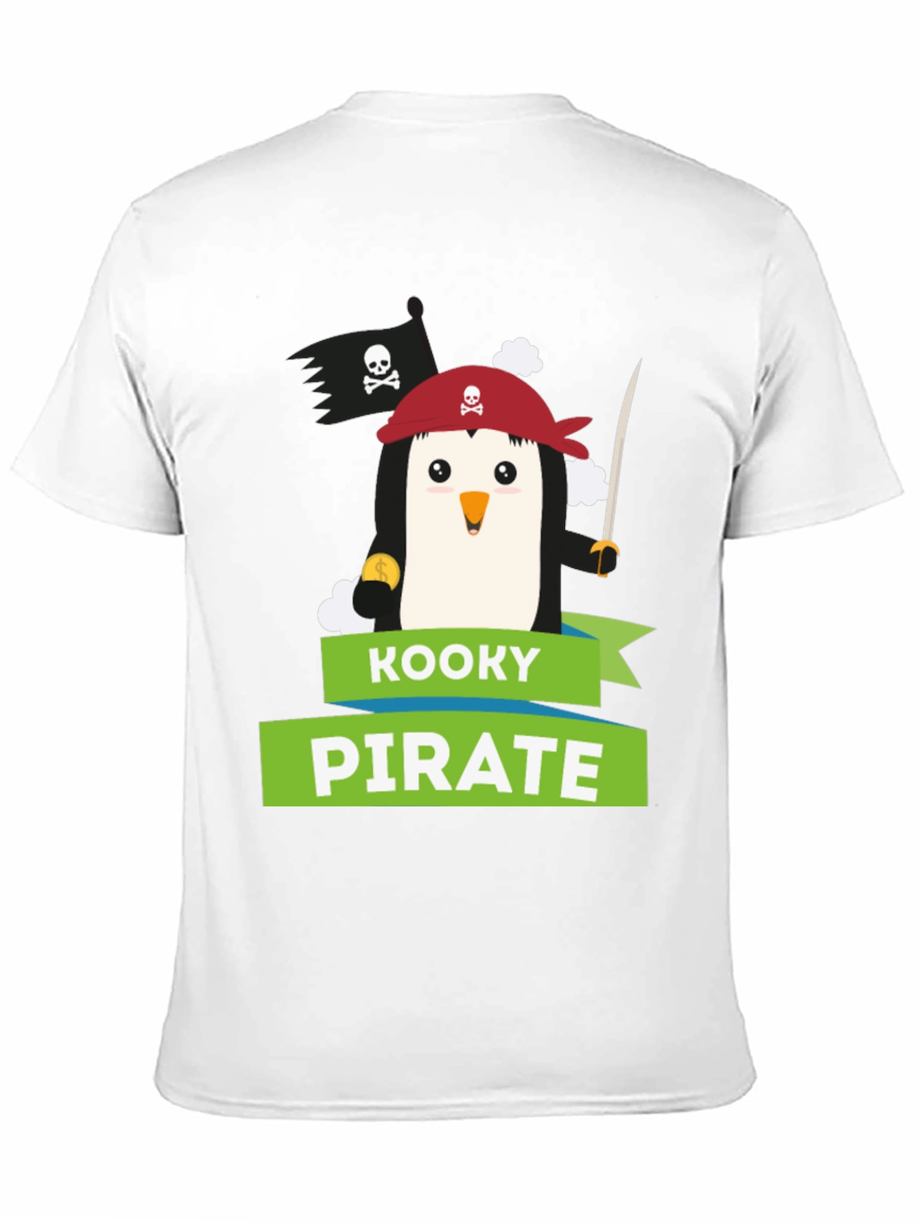 Kooky Pirate Penguin Graphic Tee