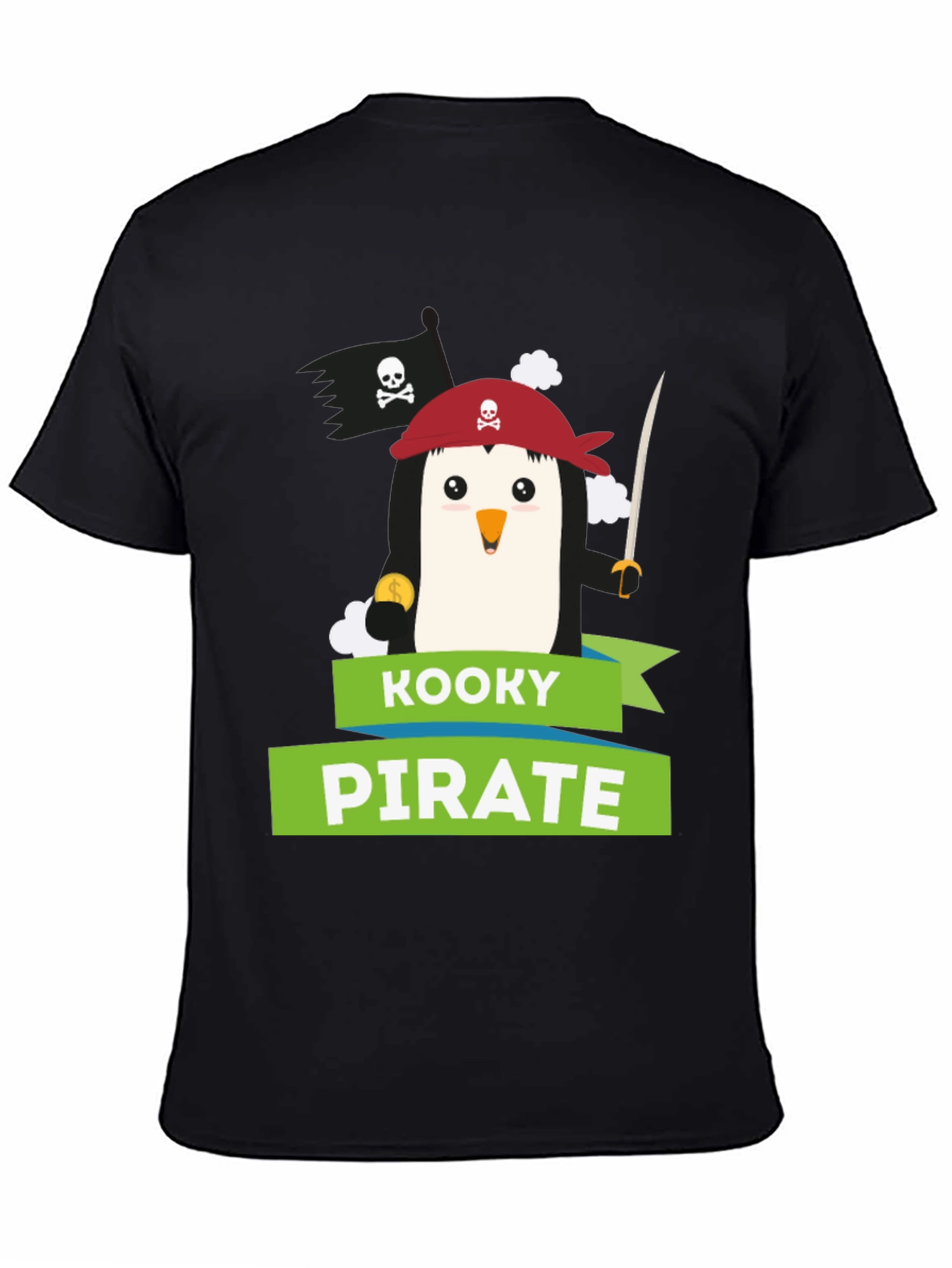 Kooky Pirate Penguin Graphic Tee
