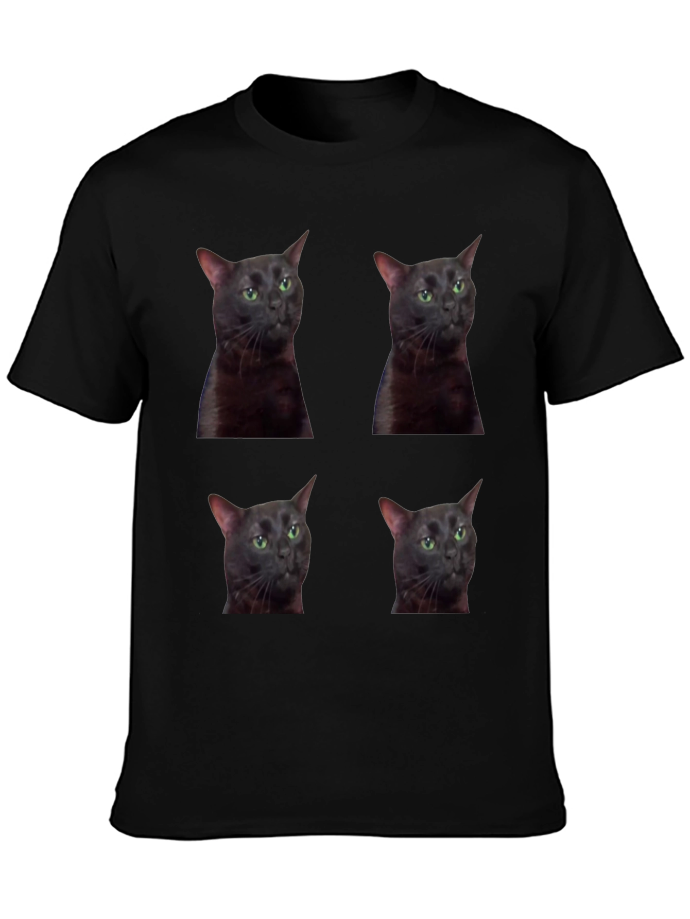 Cat Portrait T-Shirt - Unique Graphic Tee