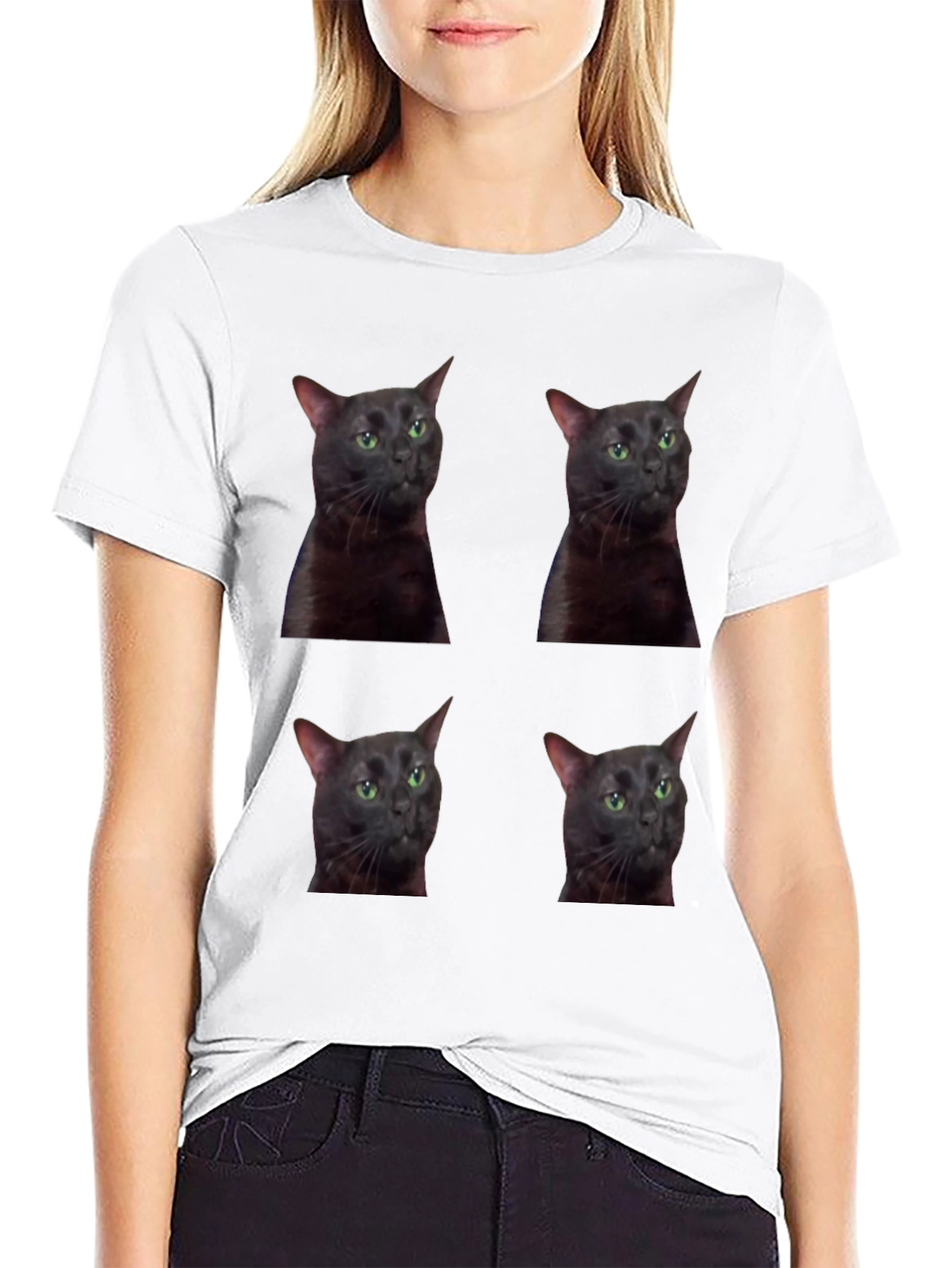Cat Portrait T-Shirt - Unique Graphic Tee