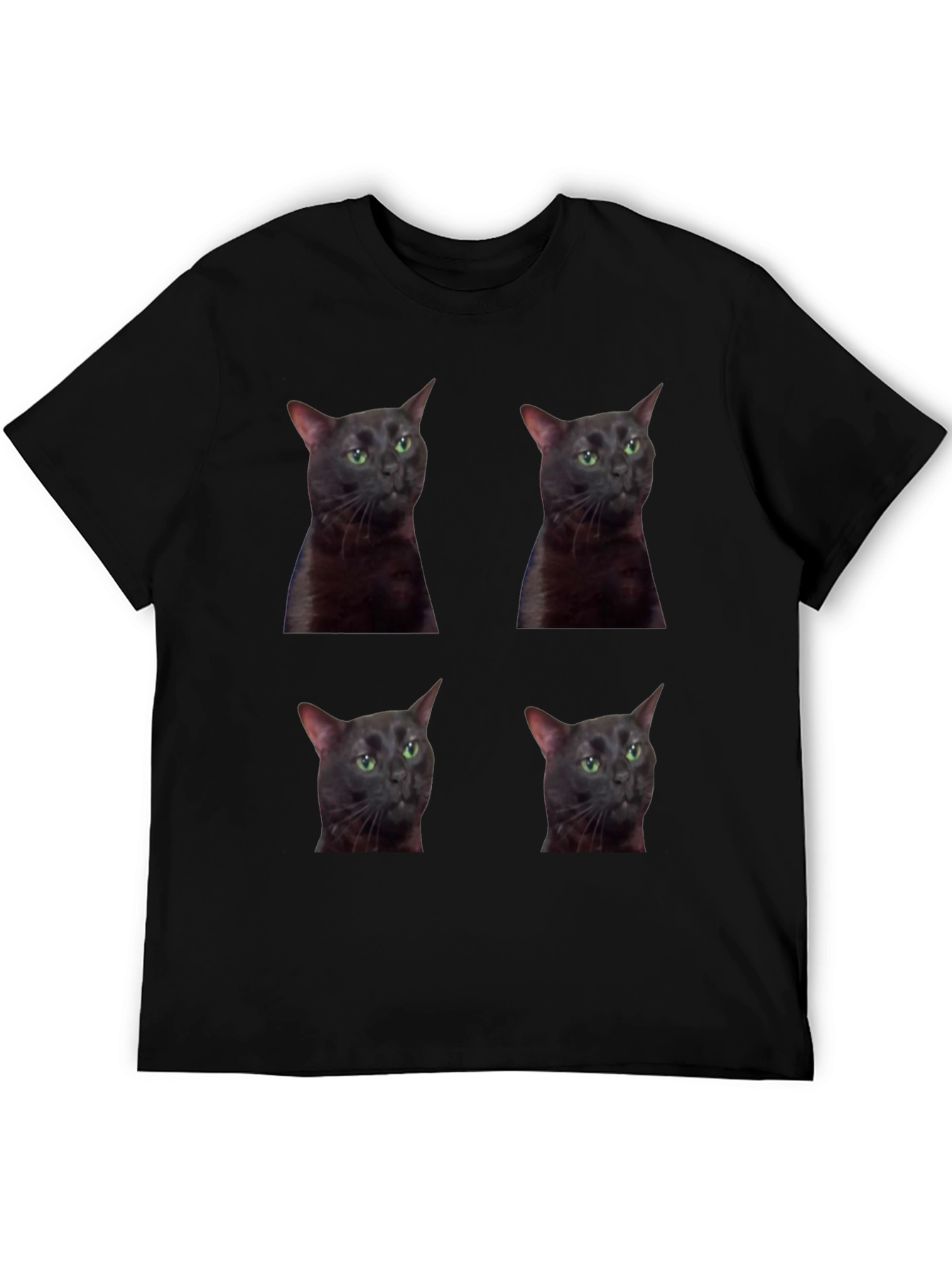 Cat Portrait T-Shirt - Unique Graphic Tee