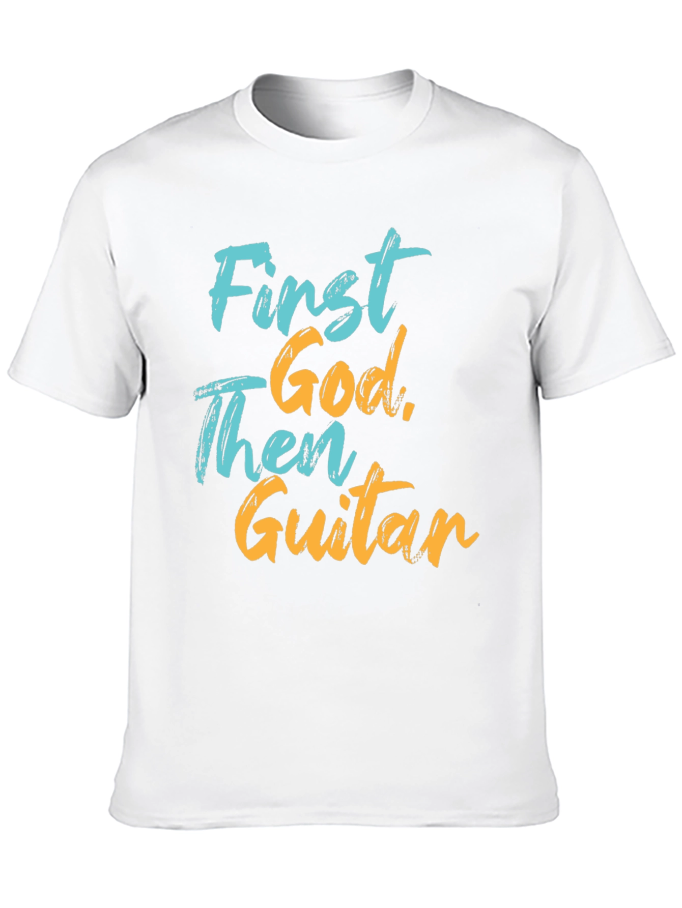 First God Then Guitar Graphic Tee