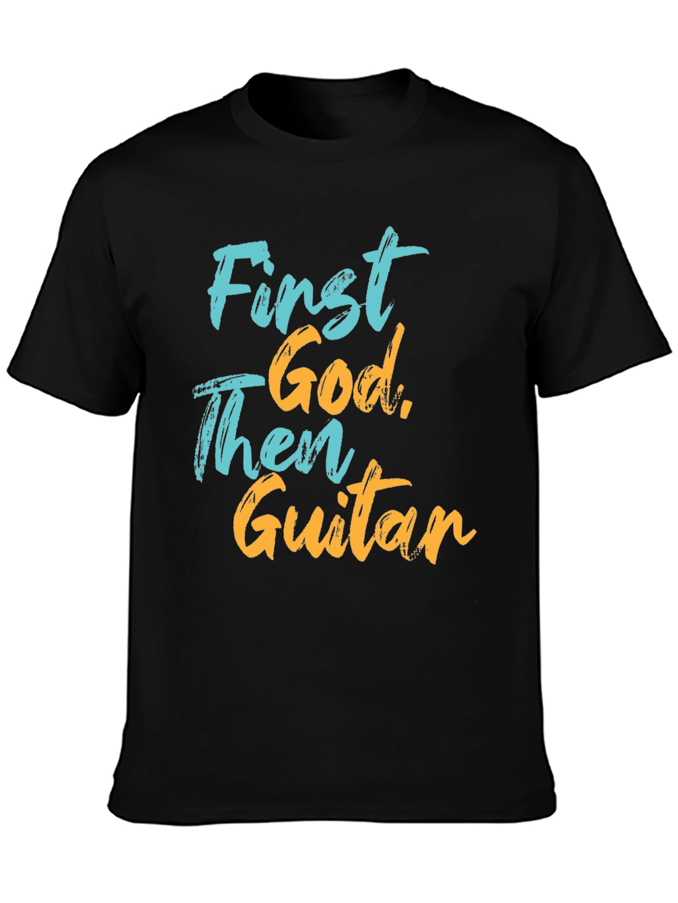First God Then Guitar Graphic Tee