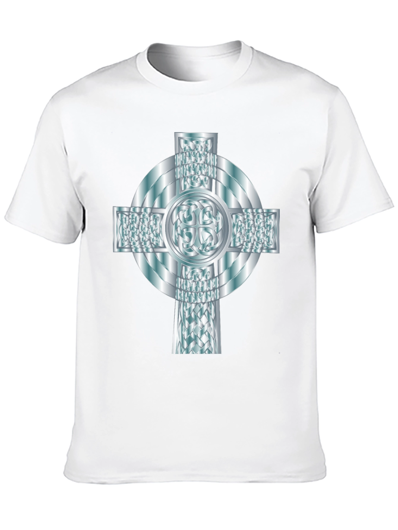 Celtic Cross Graphic Tee - Elegant Design