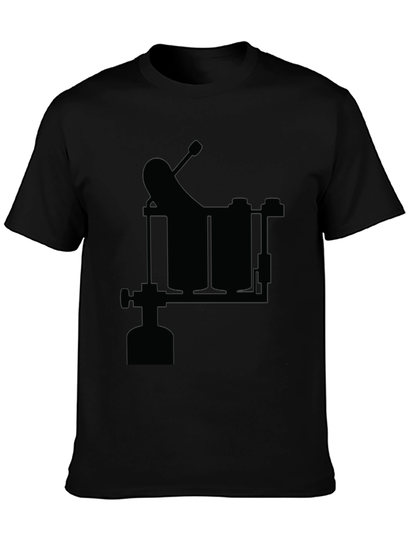Tattoo Machine Graphic Black Tee - Ink Artist Apparel