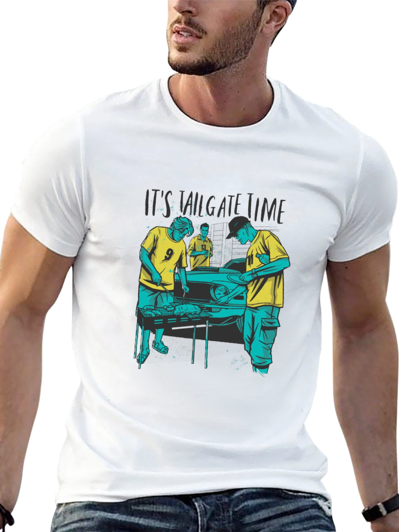 Tailgate Time Graphic Tee - BBQ & Football Ready