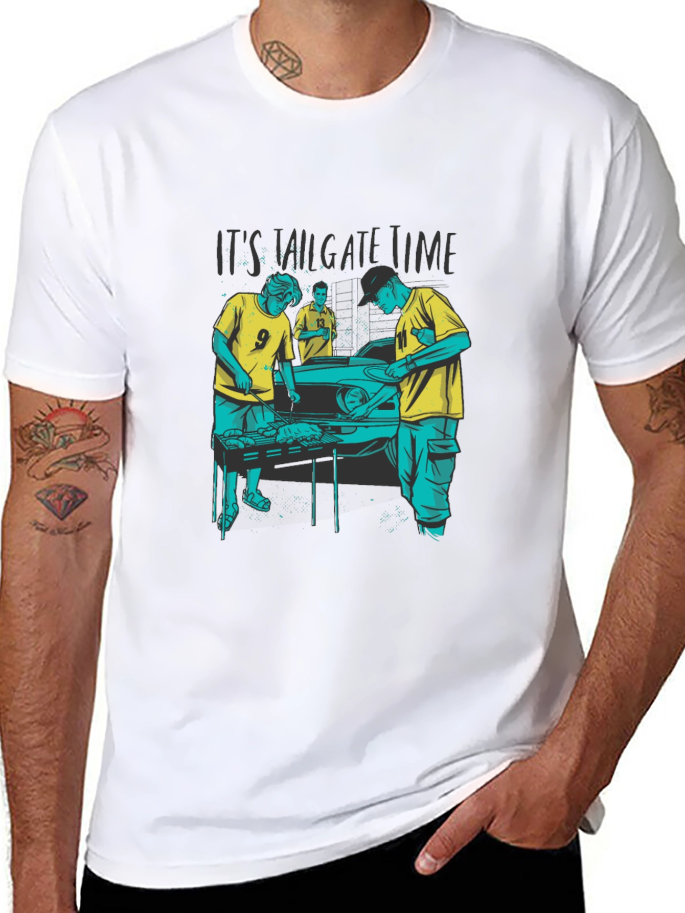 Tailgate Time Graphic Tee - BBQ & Football Ready