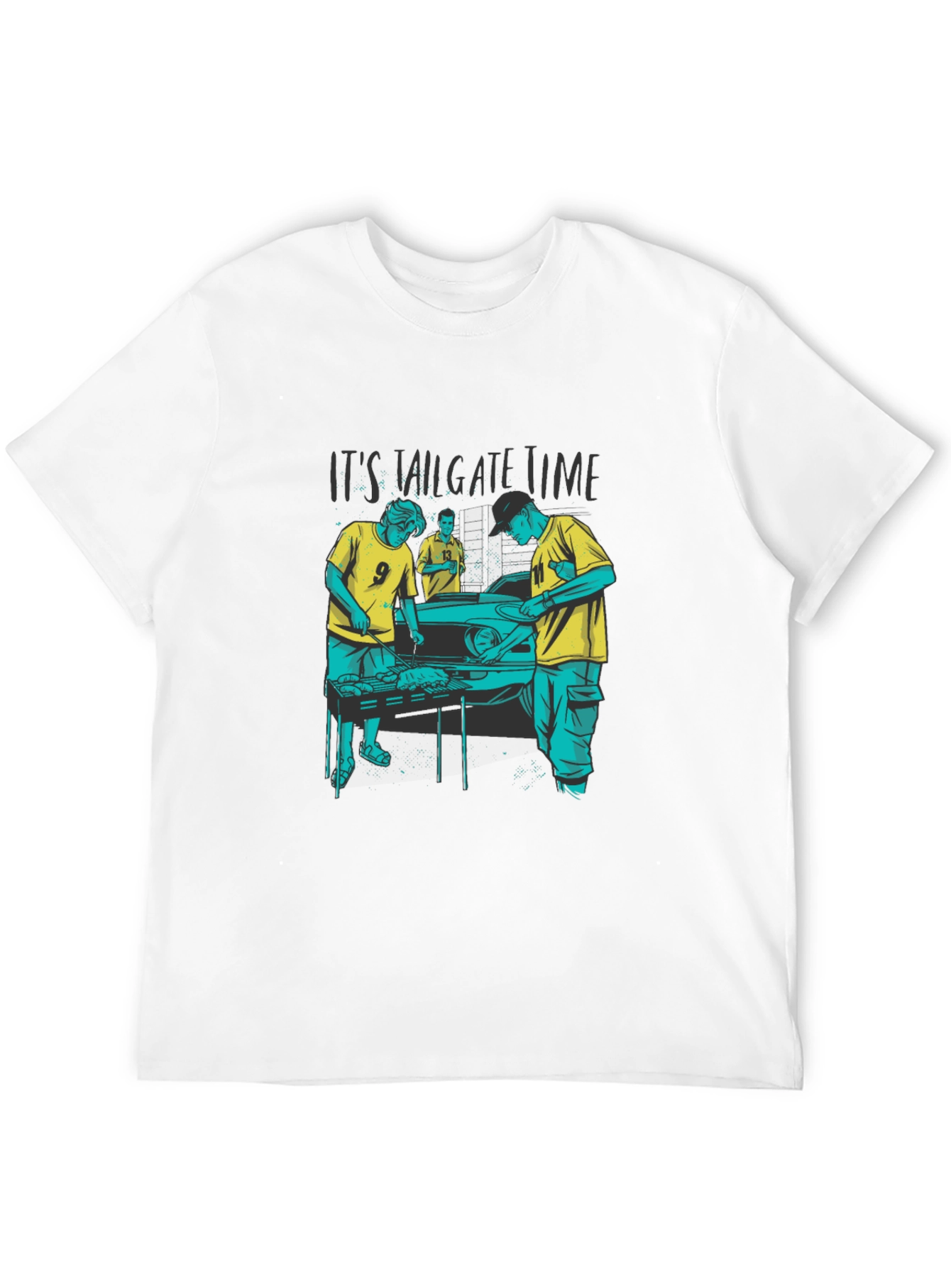 Tailgate Time Graphic Tee - BBQ & Football Ready
