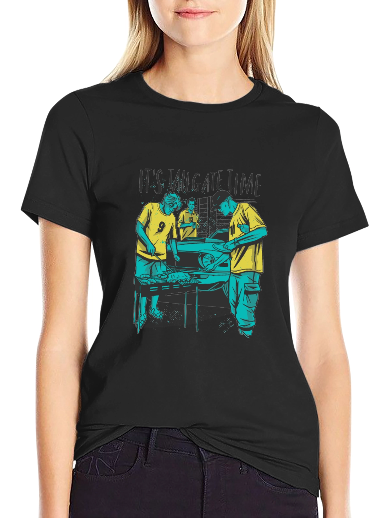 Tailgate Time Graphic Tee - BBQ & Football Ready