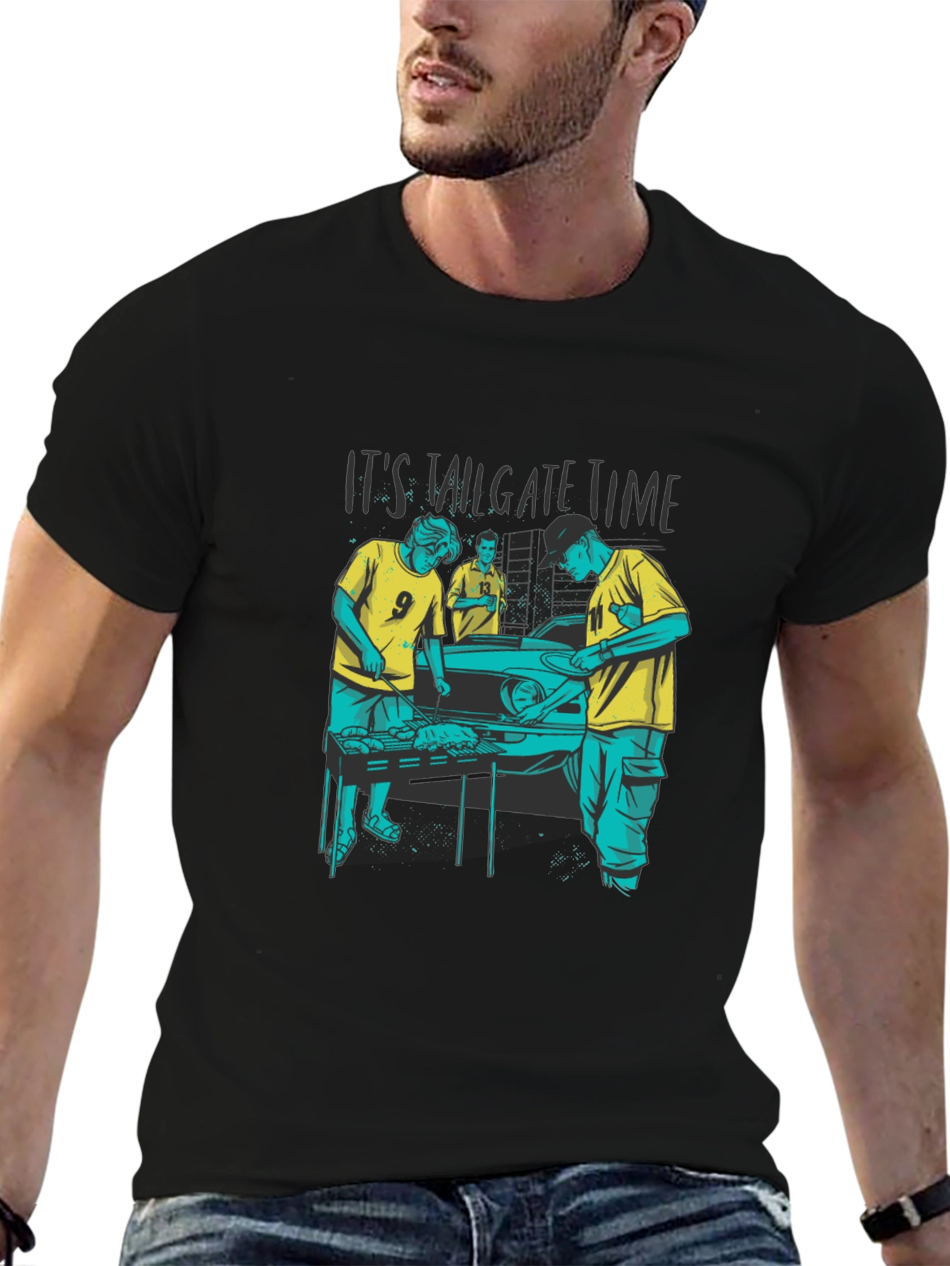 Tailgate Time Graphic Tee - BBQ & Football Ready