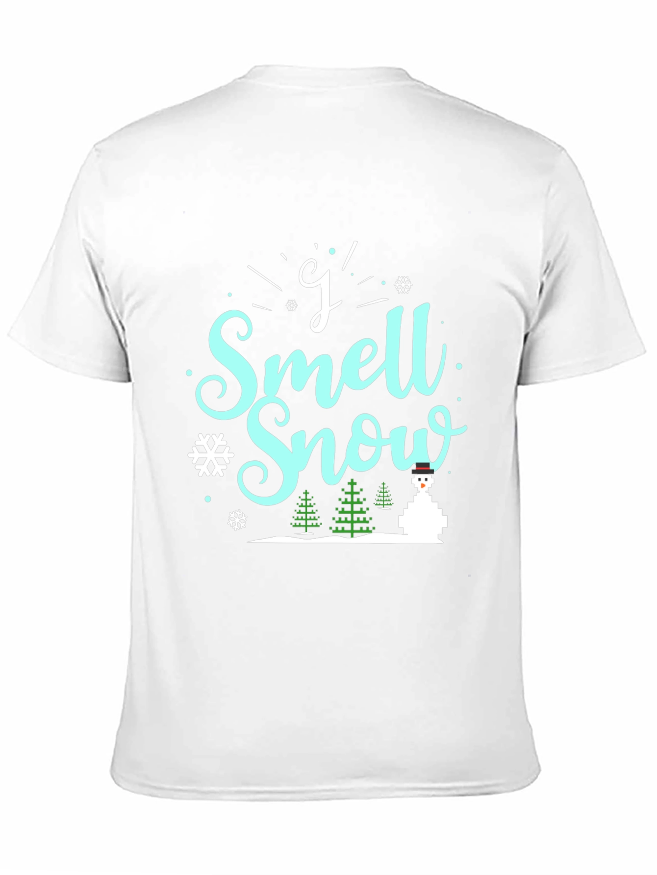 I Smell Snow Black T-Shirt Winter Holiday Top