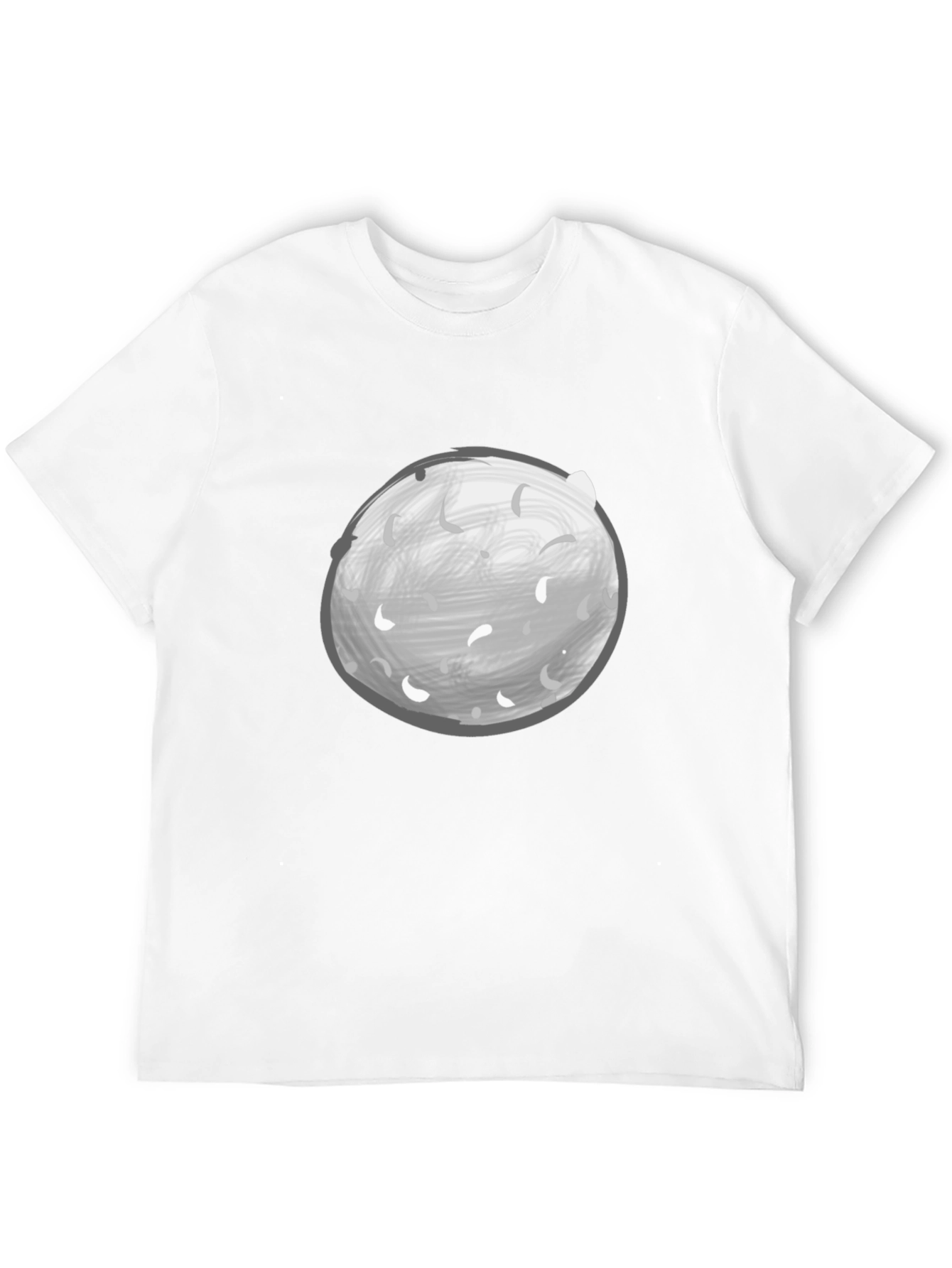 Moon Graphic Tee - Black Casual Shirt