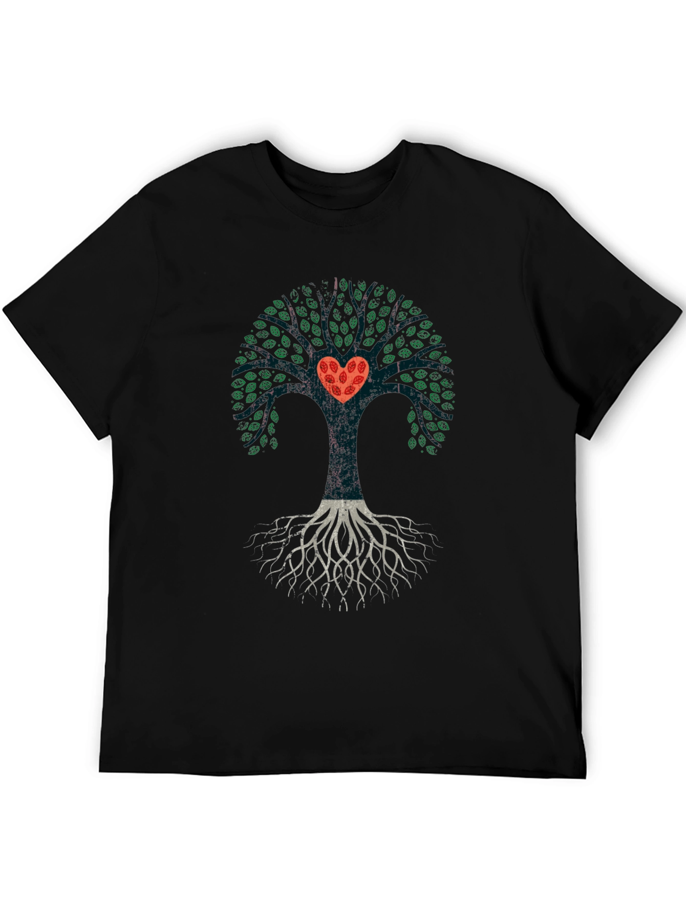 Heart Tree Graphic Tee - Black