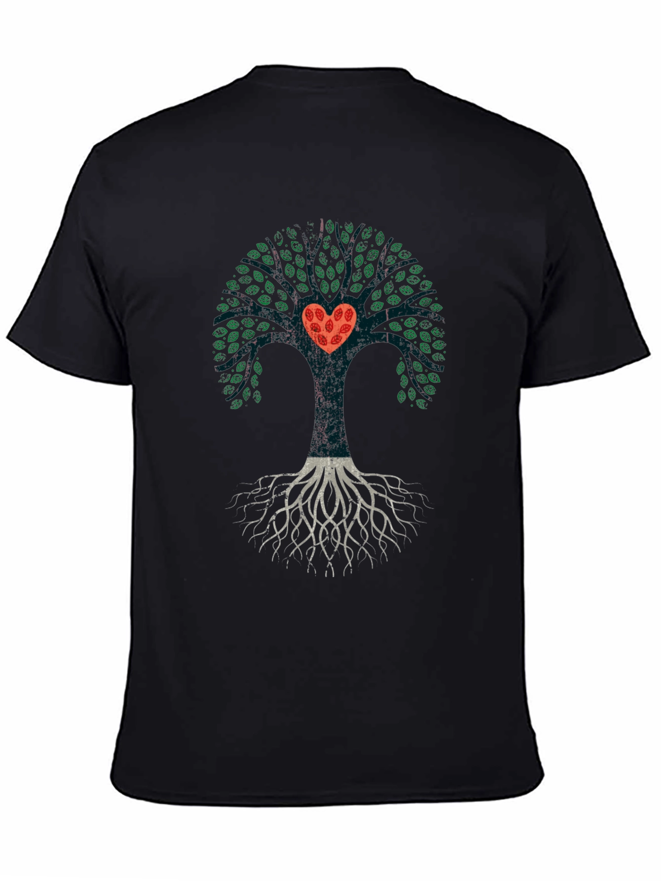 Heart Tree Graphic Tee - Black