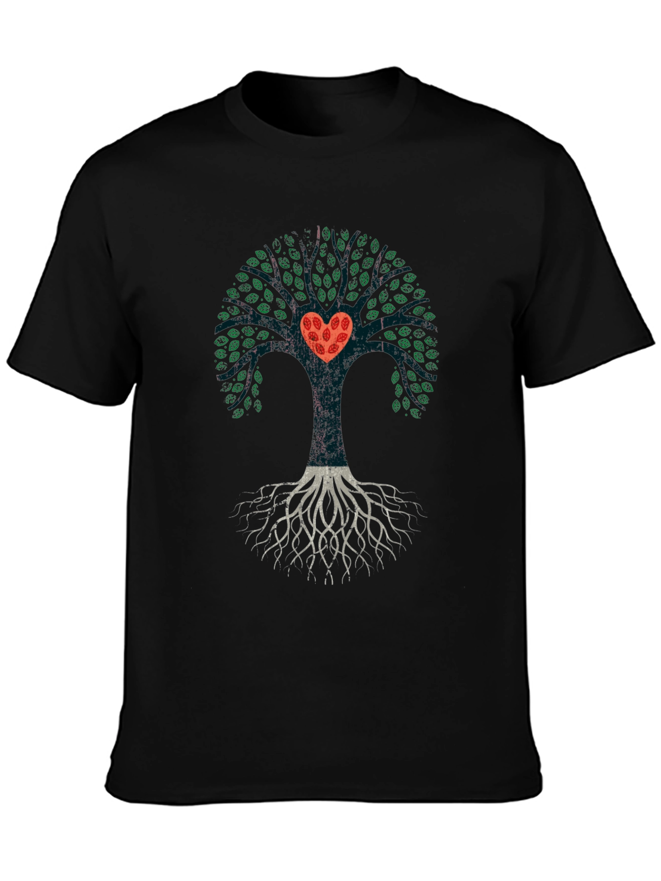 Heart Tree Graphic Tee - Black