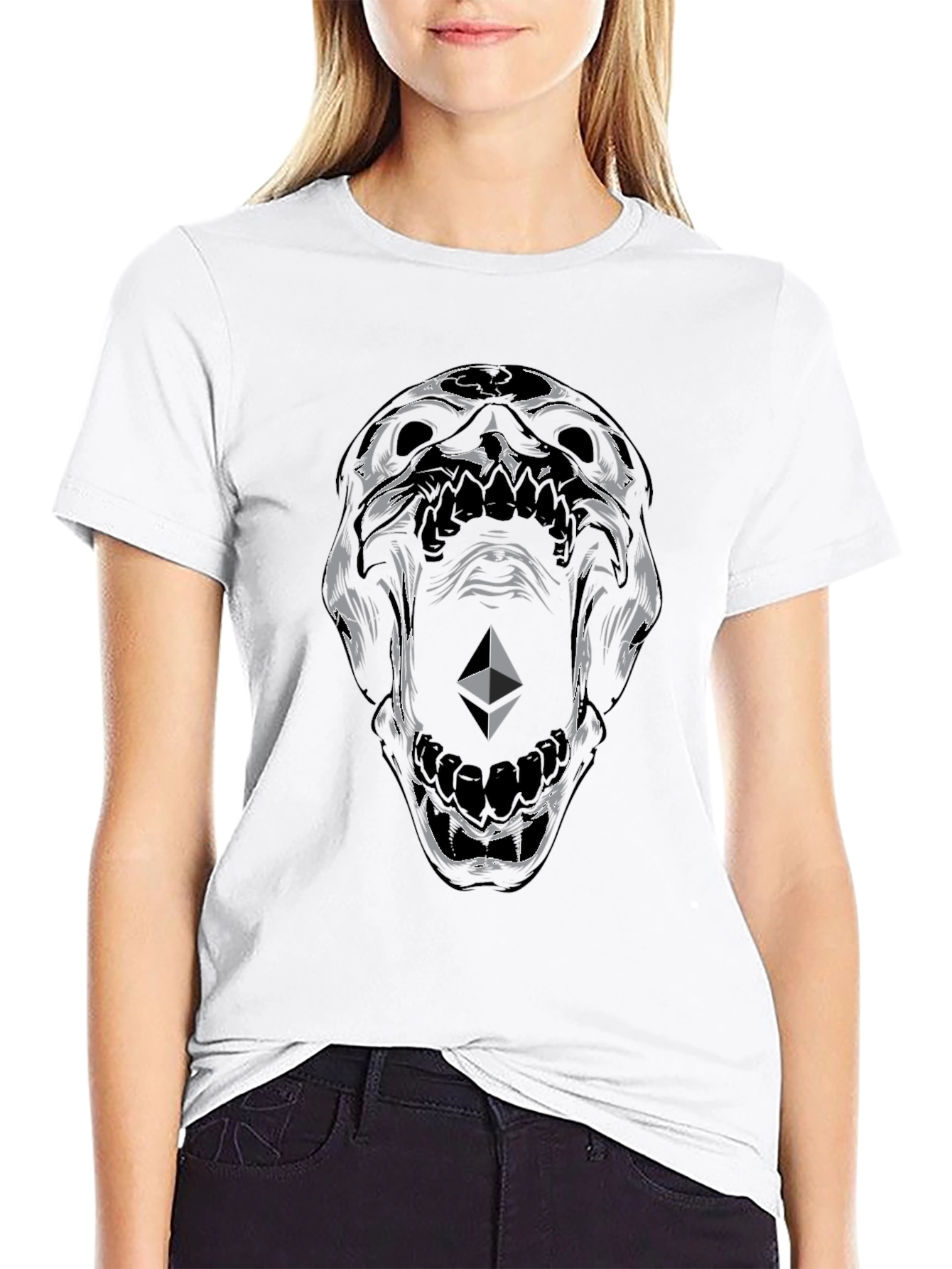 Skull Graphic Tee - Mens Black T-Shirt