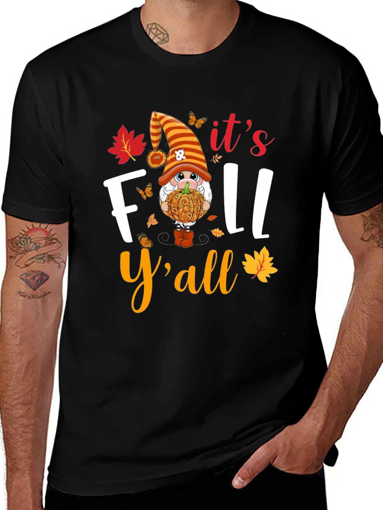 Fall Yall Gnome Graphic T-Shirt
