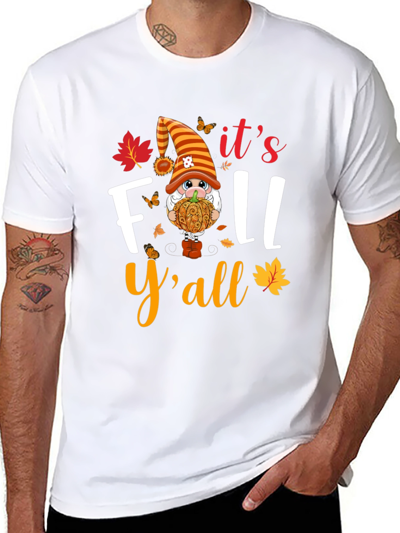 Fall Yall Gnome Graphic T-Shirt